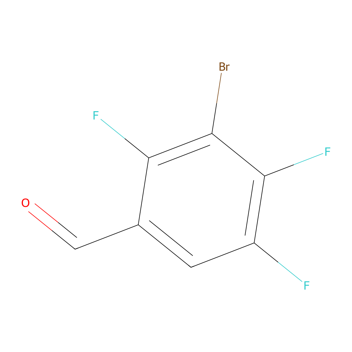 3-Bromo-2,4,5-trifluorobenzaldehyde molecular structure, CAS 1260903-08-9