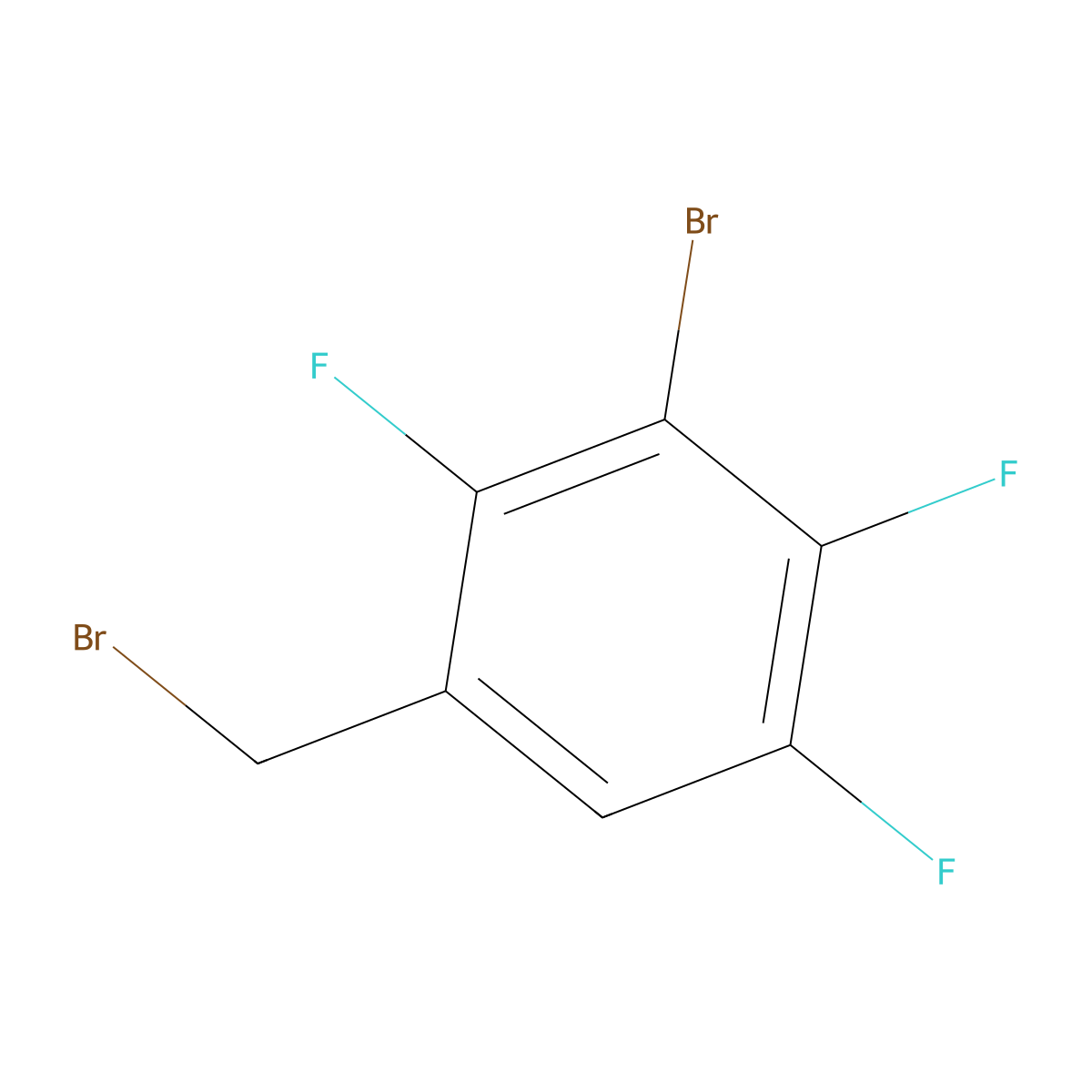 3-Bromo-2,4,5-trifluorobenzyl bromide molecular structure, CAS 1260903-09-0