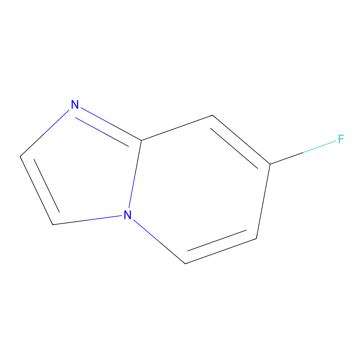 7-Fluoroimidazo[1,2-a]pyridine molecular structure, CAS 1260903-17-0
