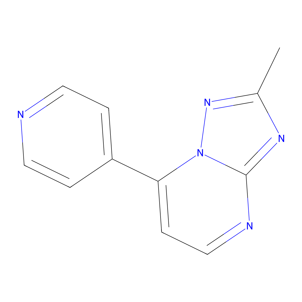 2-Methyl-7-(pyridin-4-yl)[1,2,4]triazolo[1,5-a]pyrimidine molecular structure, CAS 1260903-95-4