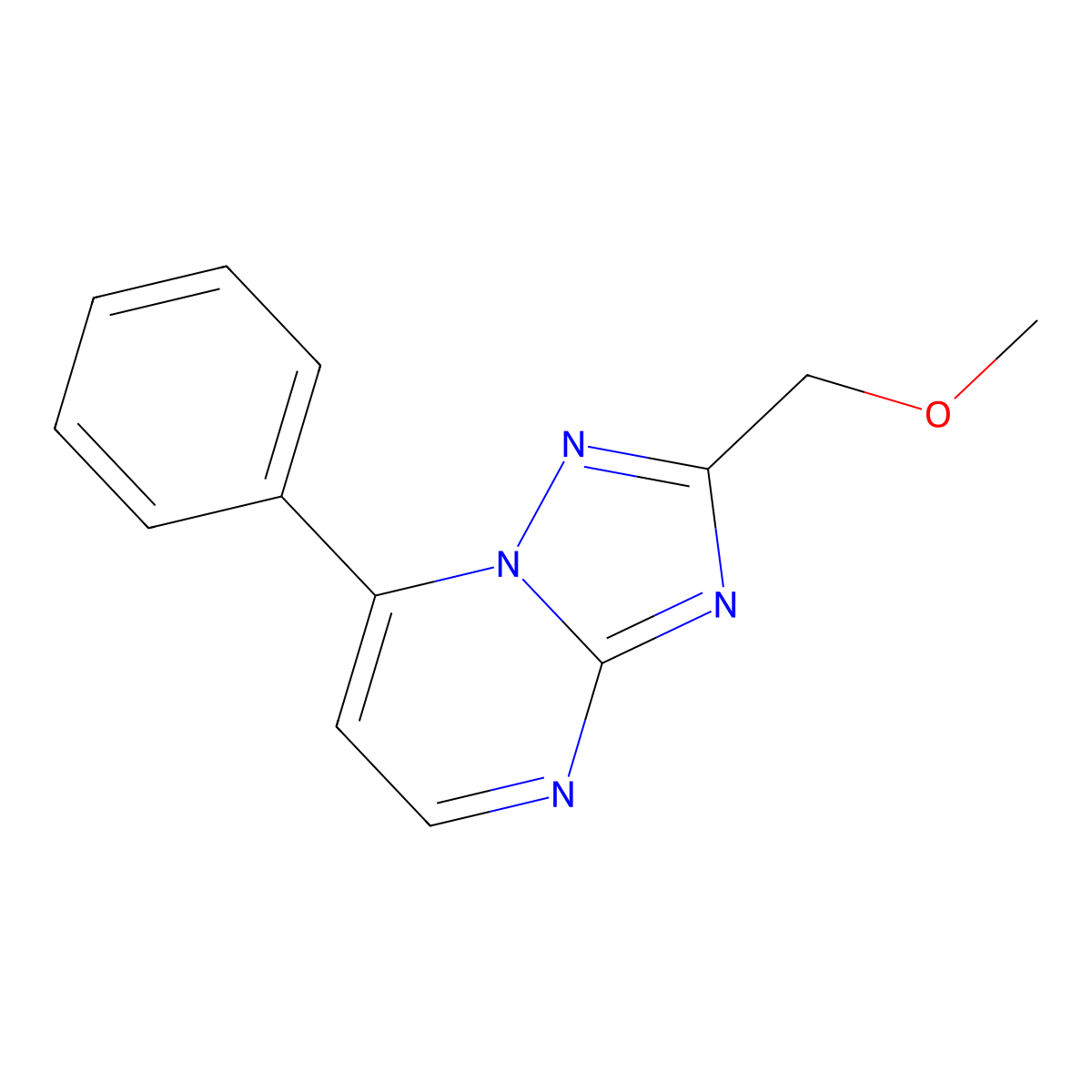 2-(Methoxymethyl)-7-phenyl-[1,2,4]triazolo[1,5-a]pyrimidine molecular structure, CAS 1260940-46-2