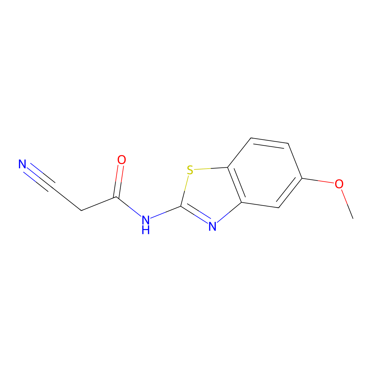 2-Cyano-N-(5-methoxybenzo[d]thiazol-2-yl)acetamide molecular structure, CAS 1260942-40-2