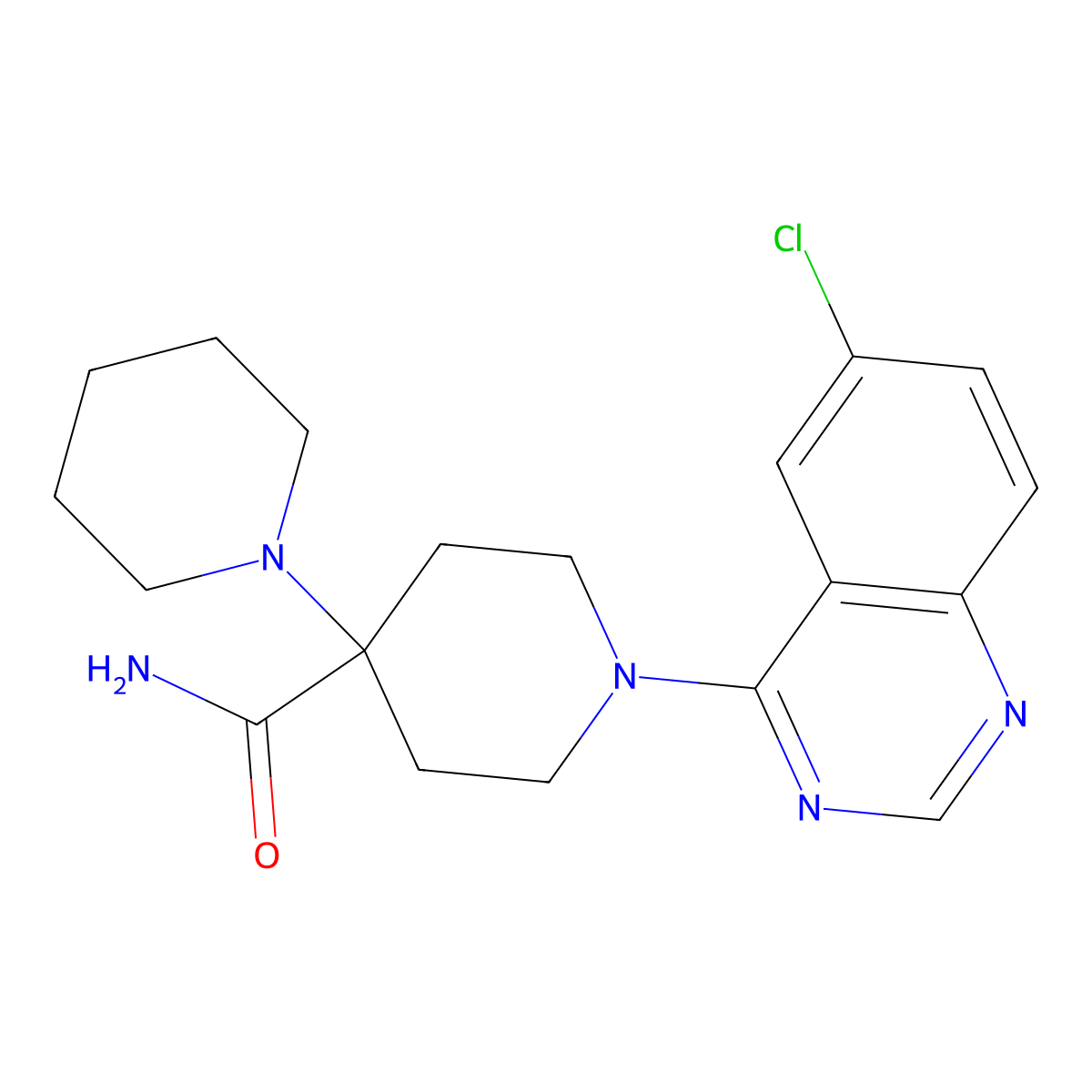 1'-(6-Chloroquinazolin-4-yl)-[1,4'-bipiperidine]-4'-carboxamide molecular structure, CAS 1260996-63-1