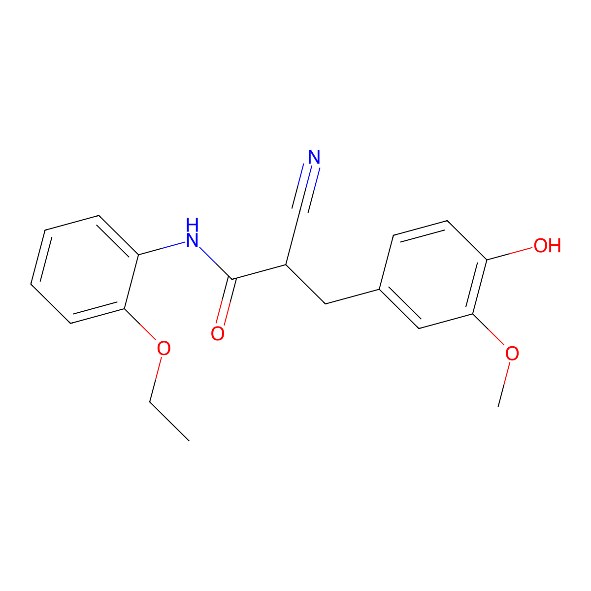 2-cyano-N-(2-ethoxyphenyl)-3-(4-hydroxy-3-methoxyphenyl)propanamide molecular structure, CAS 1261009-22-6