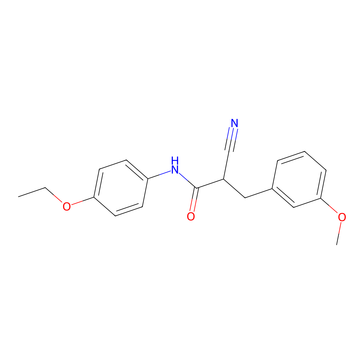 2-cyano-N-(4-ethoxyphenyl)-3-(3-methoxyphenyl)propanamide molecular structure, CAS 1261016-79-8