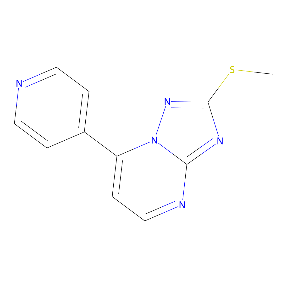 2-(Methylsulfanyl)-7-(pyridin-4-yl)[1,2,4]triazolo[1,5-a]pyrimidine molecular structure, CAS 1261020-51-2