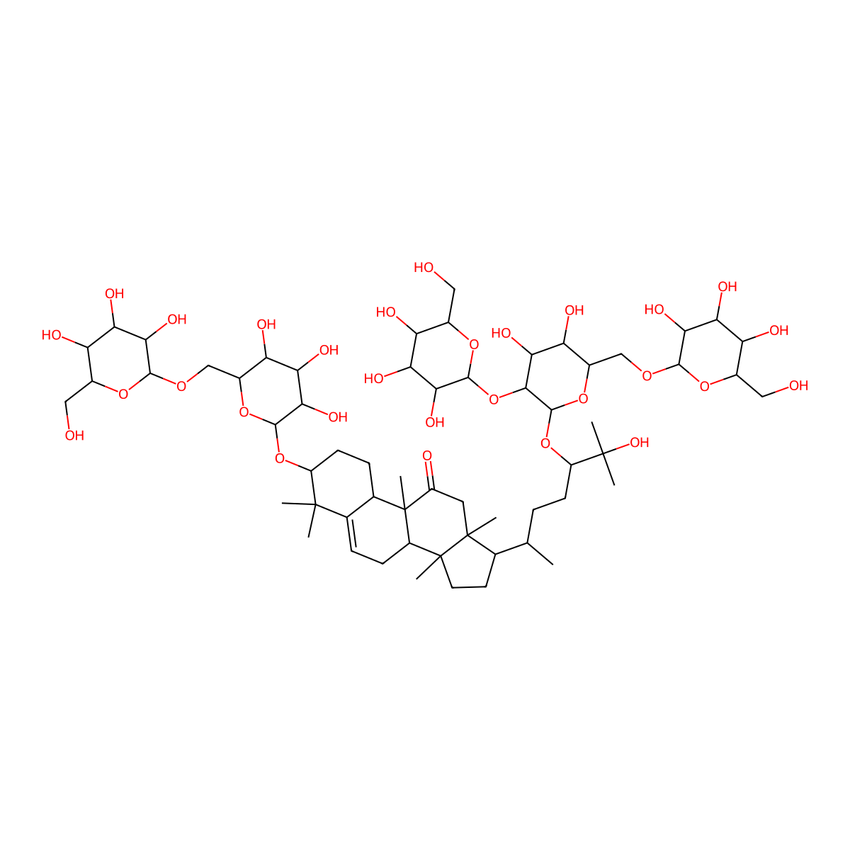 11-Oxomogroside V molecular structure, CAS 126105-11-1