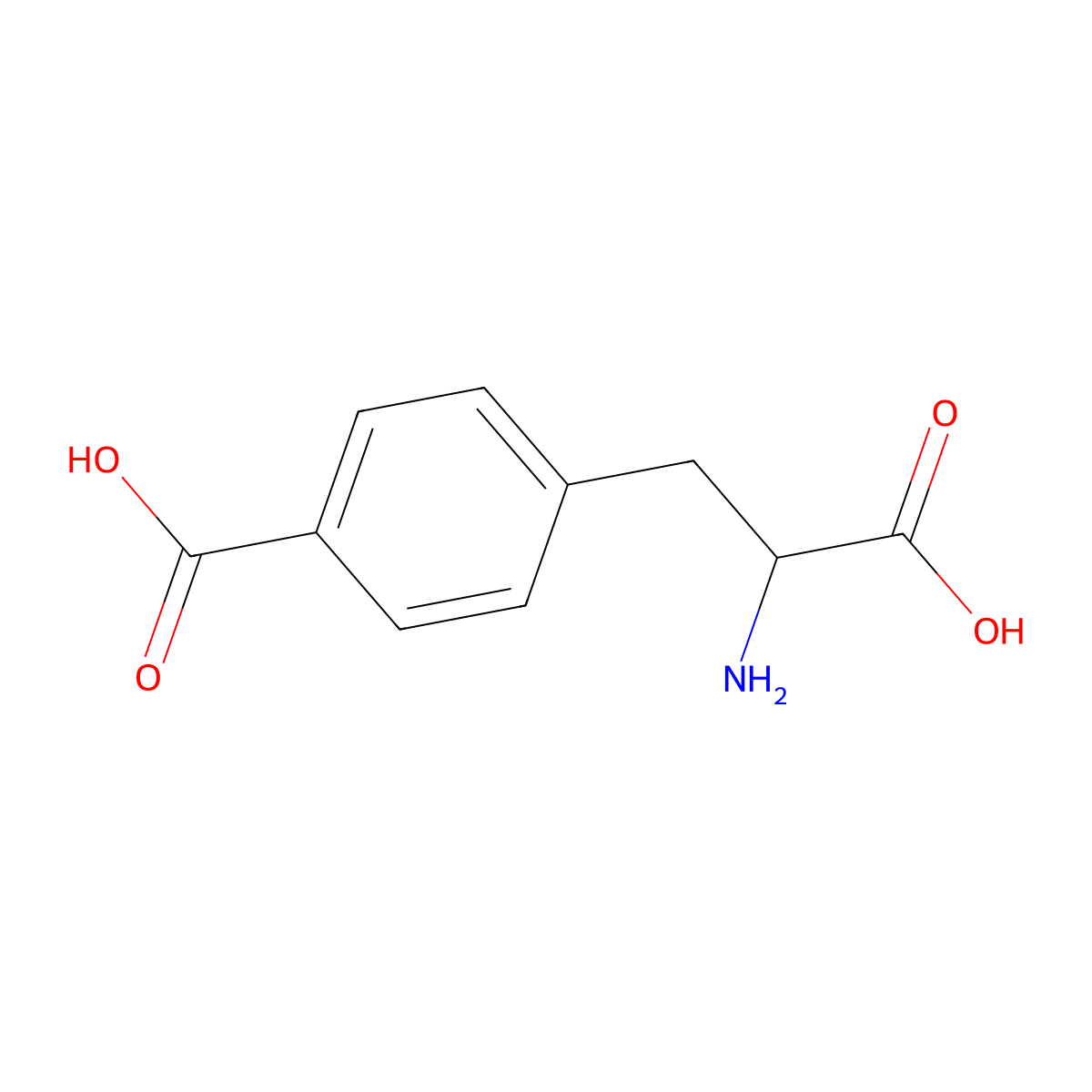 4-Carboxy-L-phenylalanine molecular structure, CAS 126109-42-0
