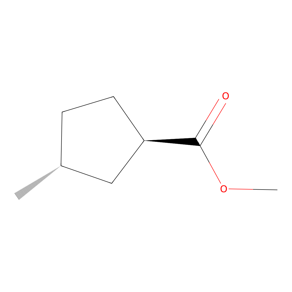 rac-methyl (1R,3R)-3-methylcyclopentane-1-carboxylate molecular structure, CAS 126110-37-0