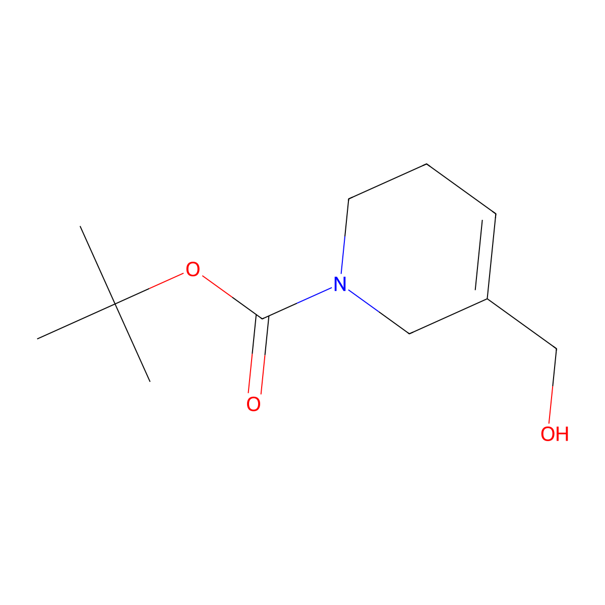 (1-Boc-1,2,5,6-tetrahydropyridin-3-YL)methanol molecular structure, CAS 126114-07-6