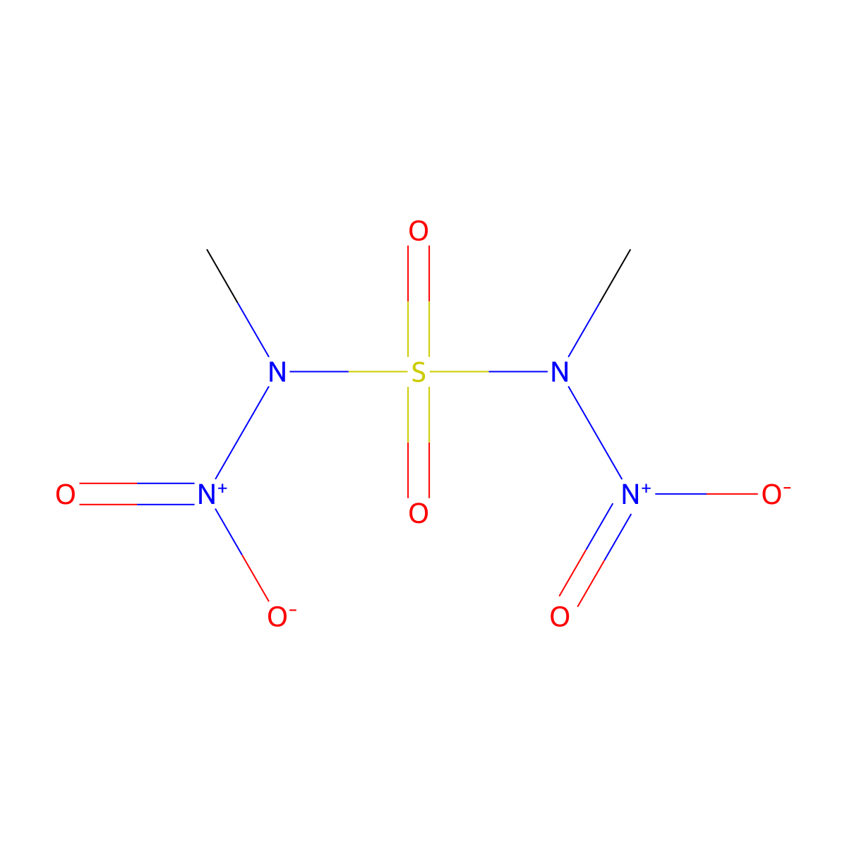 N-methyl-N-[methyl(nitro)sulfamoyl]nitramide molecular structure, CAS 126118-94-3