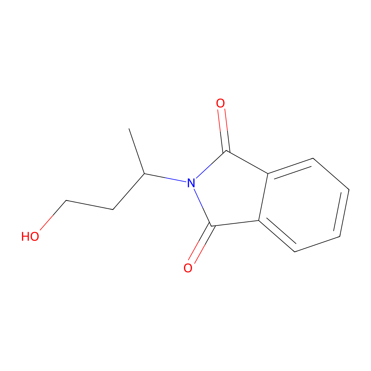 (S)-2-(4-Hydroxybutan-2-yl)isoindoline-1,3-dione molecular structure, CAS 126121-40-2