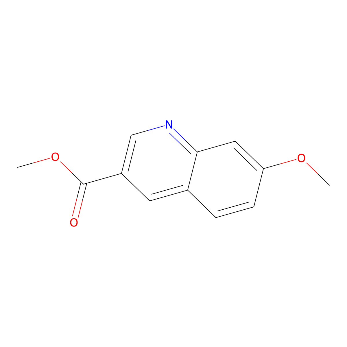 Methyl 7-methoxyquinoline-3-carboxylate molecular structure, CAS 1261236-48-9