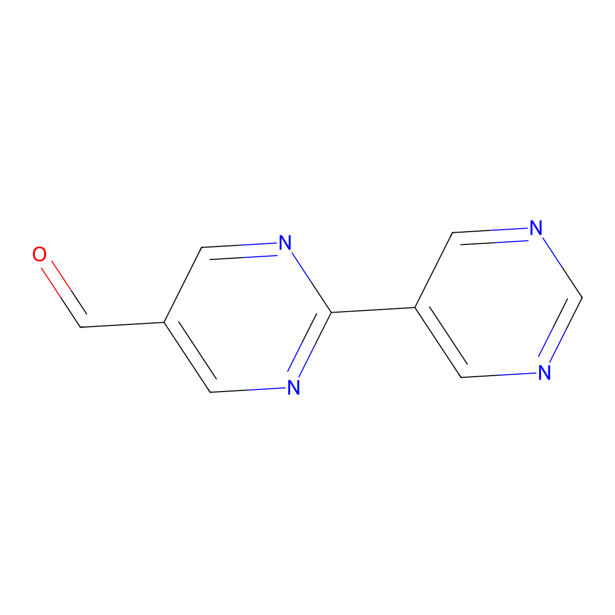 [2,5'-Bipyrimidine]-5-carbaldehyde molecular structure, CAS 1261236-71-8