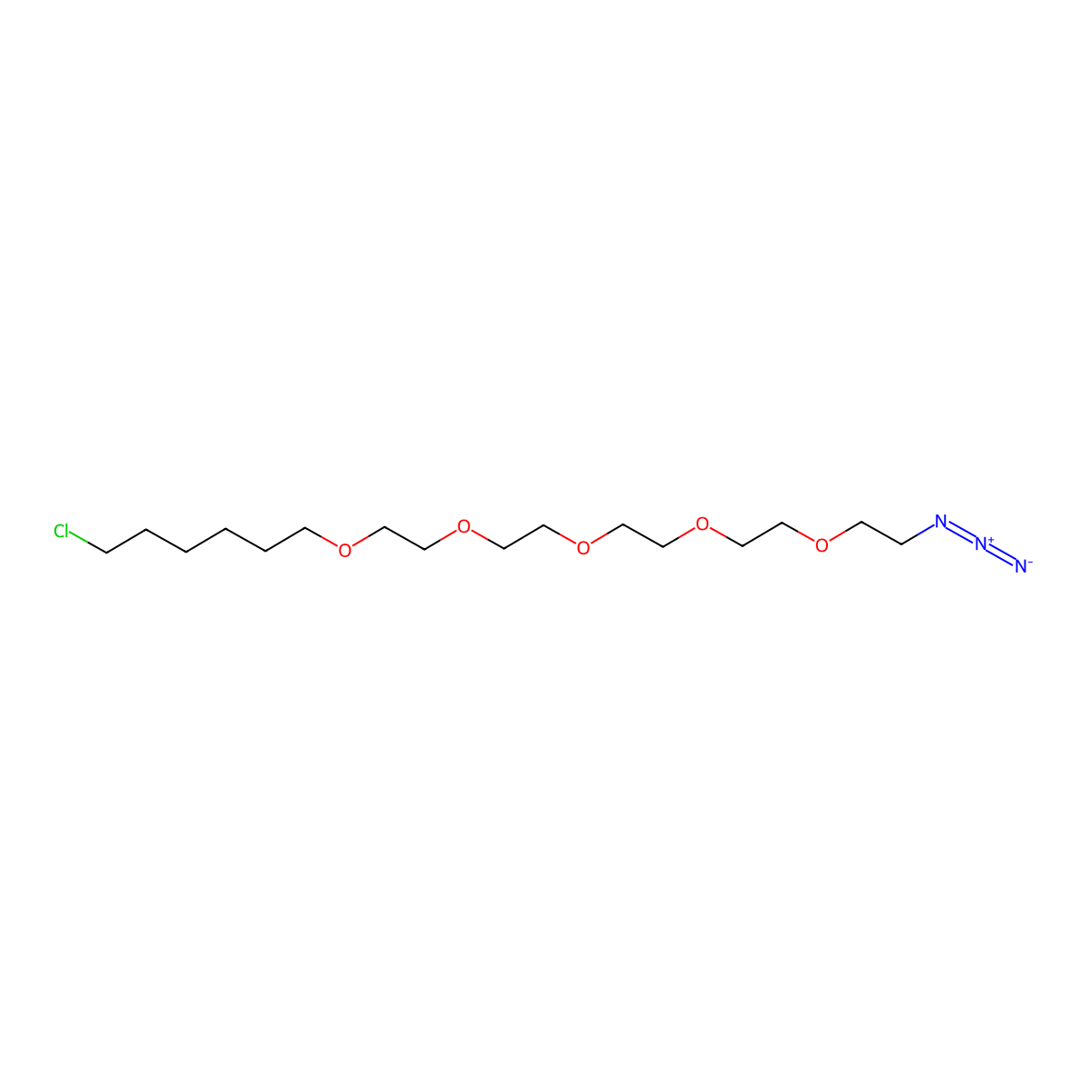 Chloro-PEG(5)-aZide molecular structure, CAS 1261238-21-4