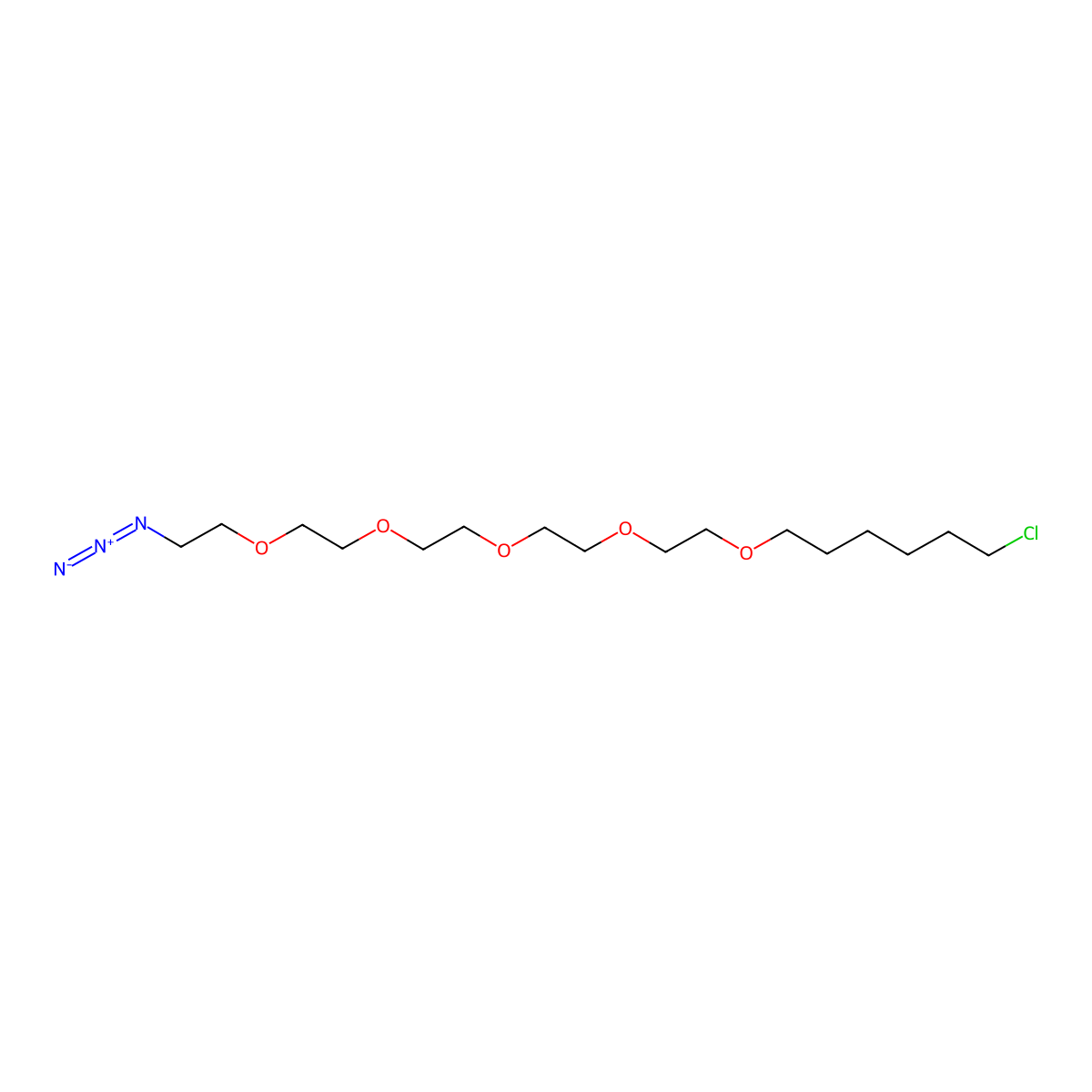 Chloro-PEG(5)-aZide molecular structure, CAS 1261238-21-4