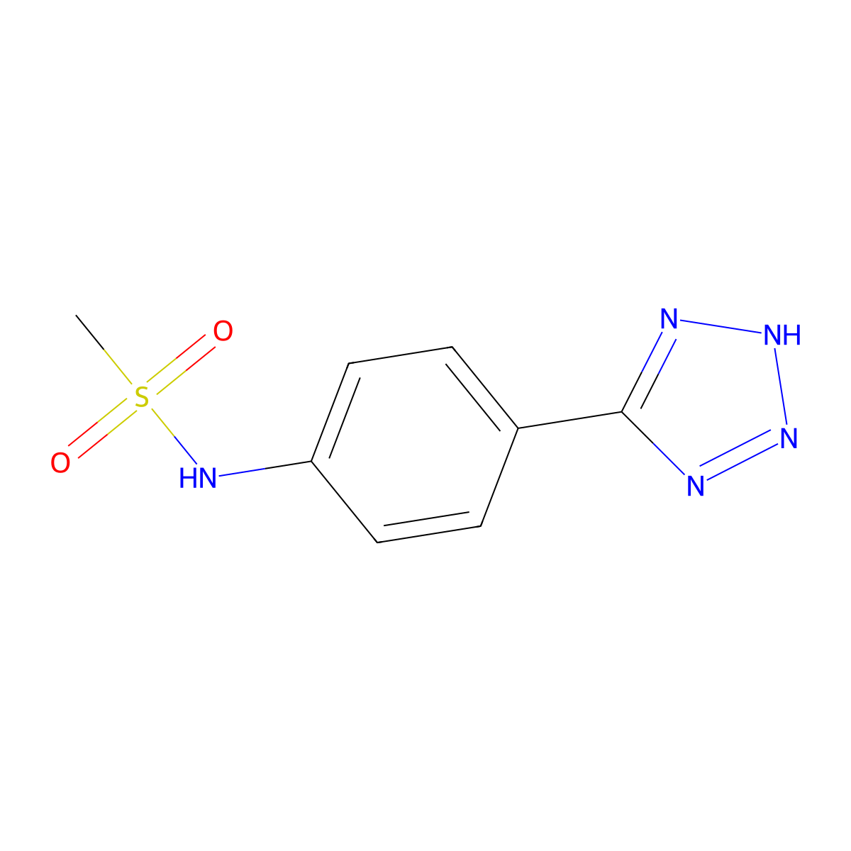 5-(4-(Methylsulfonamido)phenyl)-2H-tetrazole molecular structure, CAS 1261268-83-0