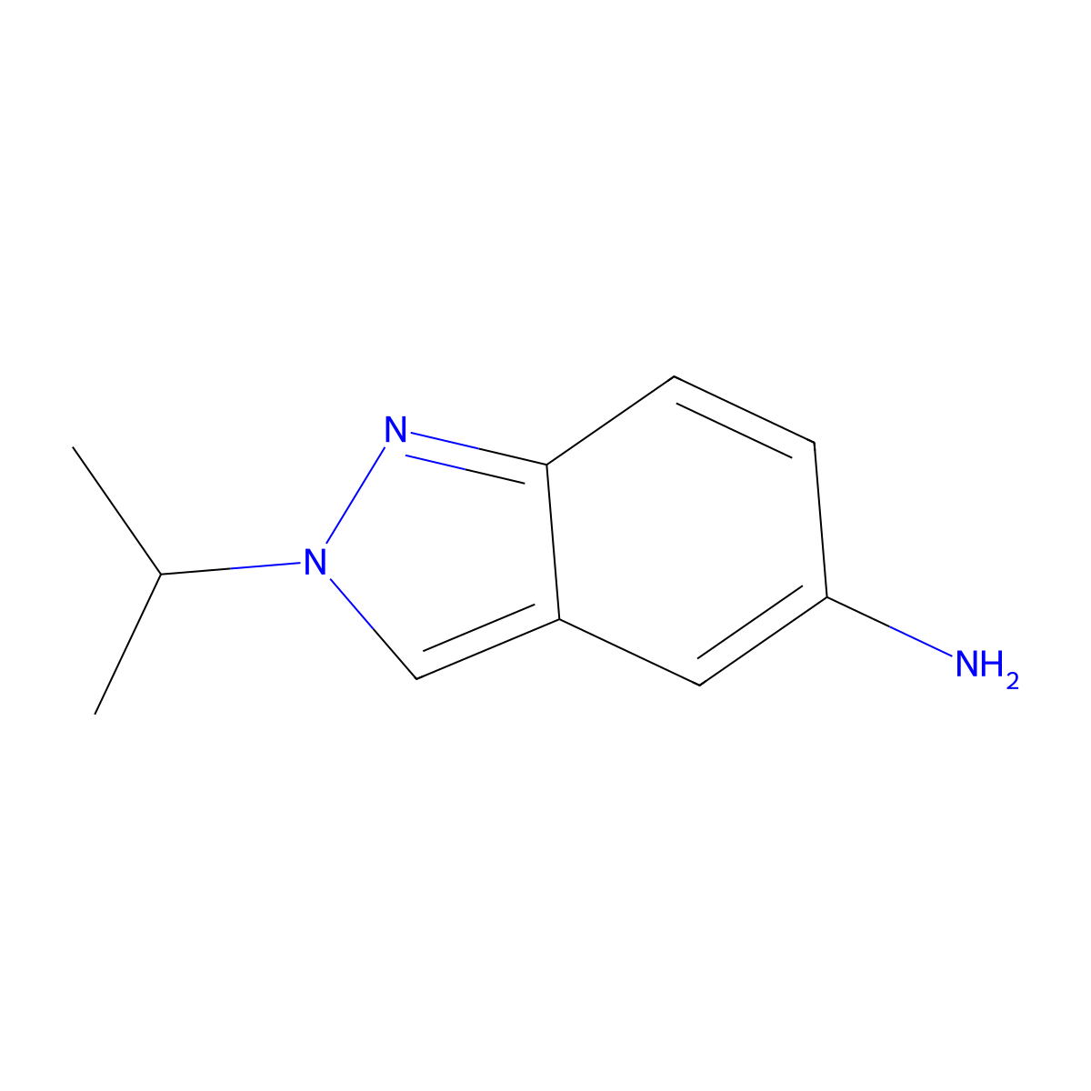 2-(1-Methylethyl)-2H-indazol-5-amine molecular structure, CAS 1261268-91-0