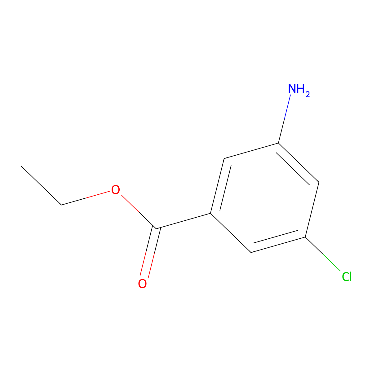Ethyl 3-amino-5-chlorobenzoate molecular structure, CAS 1261269-01-5