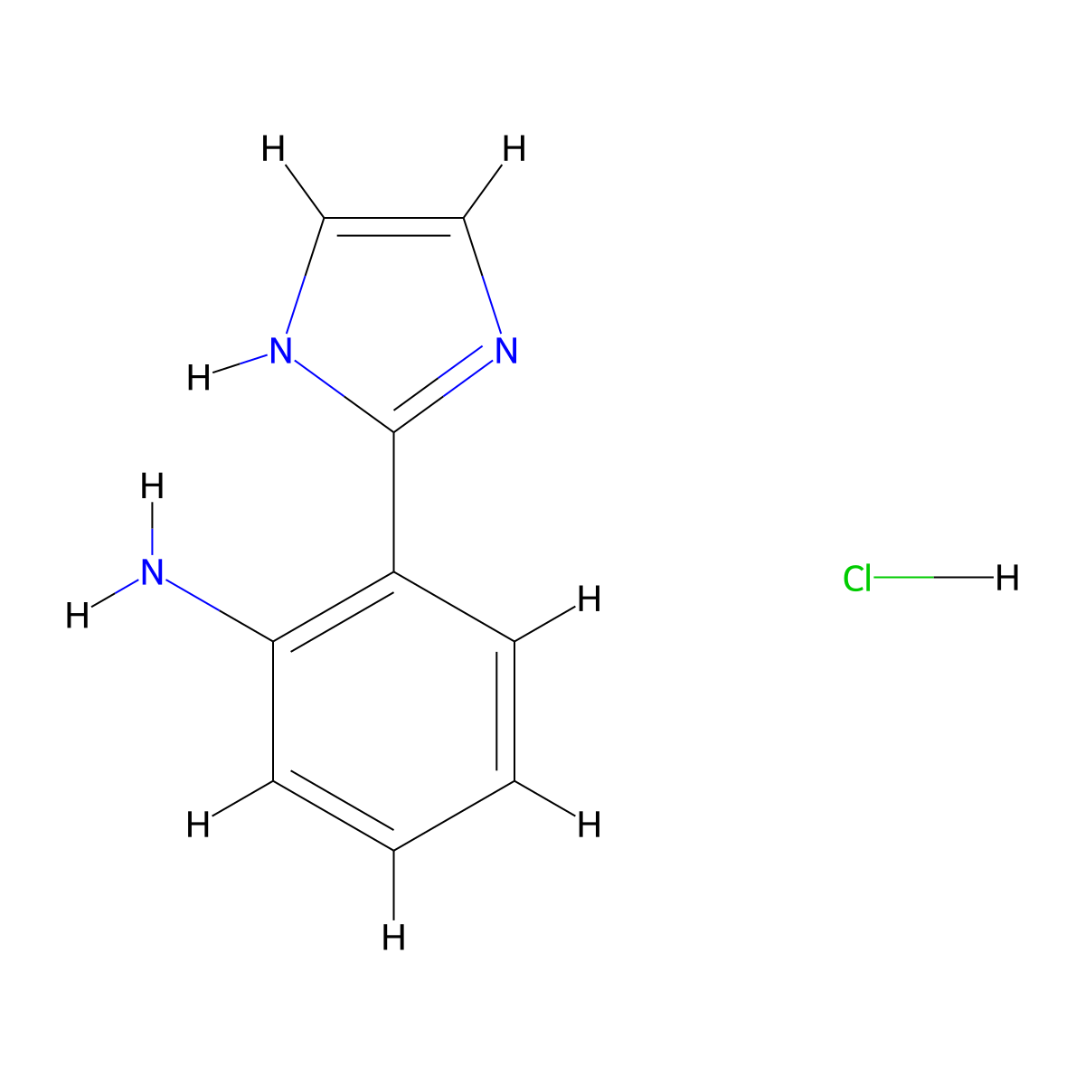 2-(2-Imidazolyl)aniline Hydrochloride molecular structure, CAS 1261269-03-7