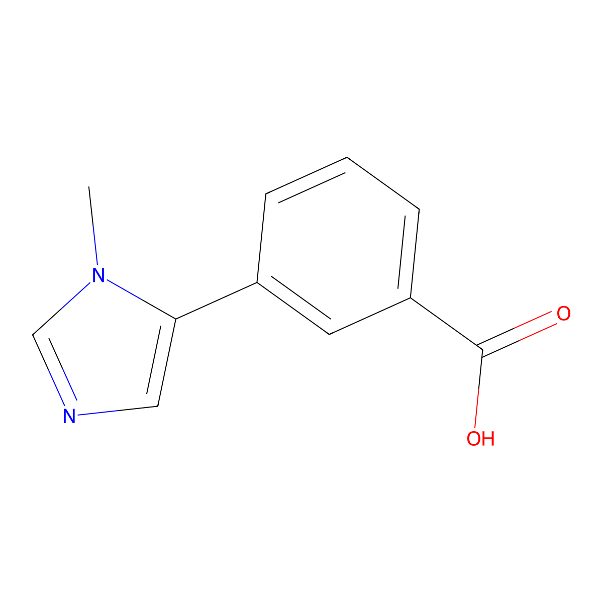 3-(1-Methyl-5-imidazolyl)benzoic acid molecular structure, CAS 1261269-06-0