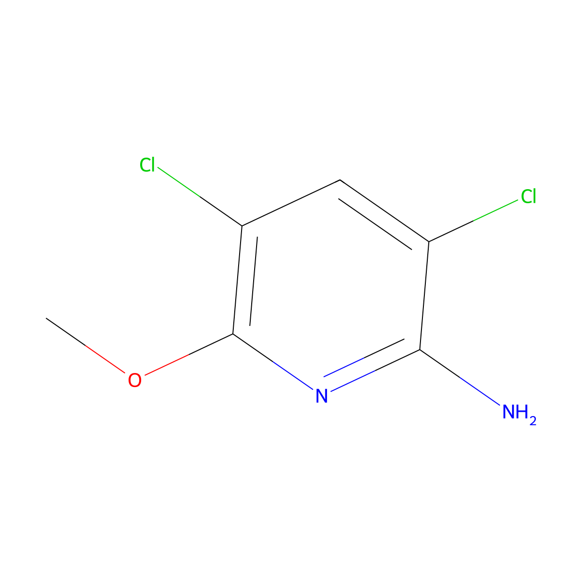 3,5-Dichloro-6-methoxypyridin-2-amine molecular structure, CAS 1261269-27-5