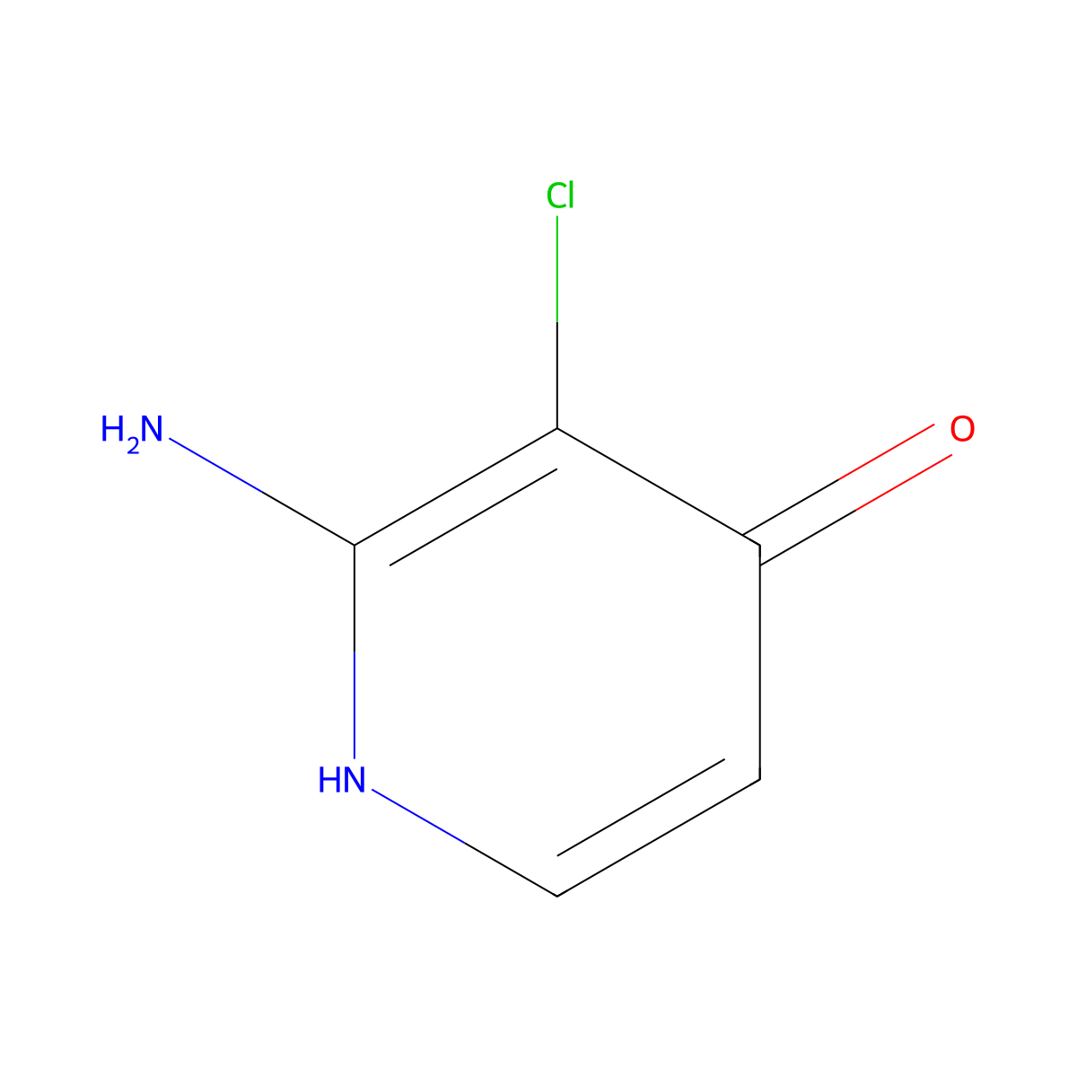 2-Amino-3-chloropyridin-4-OL molecular structure, CAS 1261269-43-5