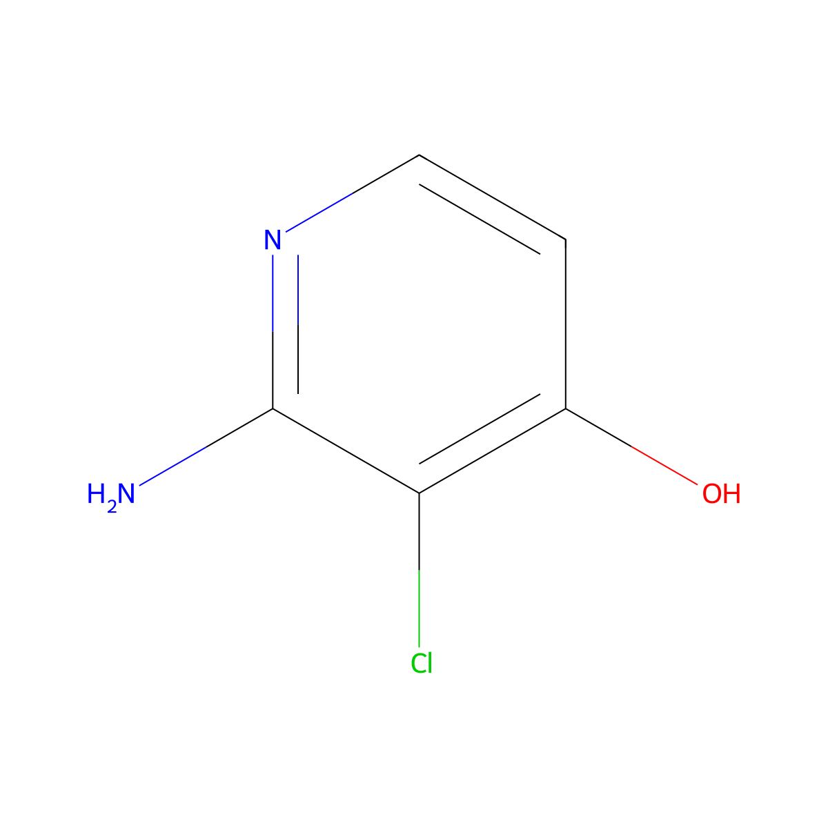 2-Amino-3-chloropyridin-4-OL molecular structure, CAS 1261269-43-5