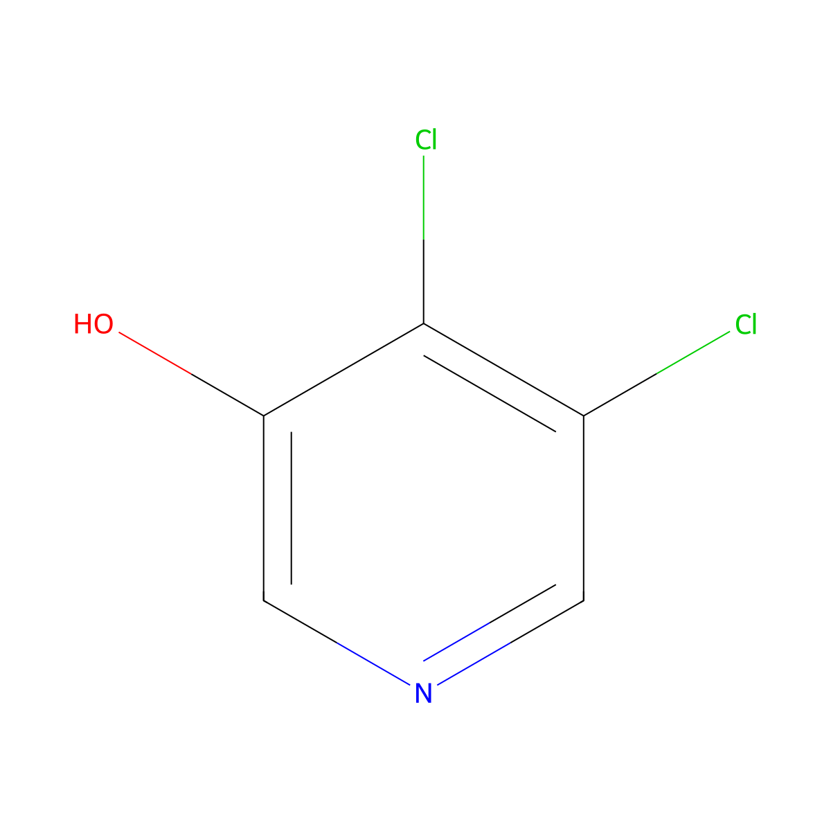 4,5-Dichloropyridin-3-ol molecular structure, CAS 1261269-63-9