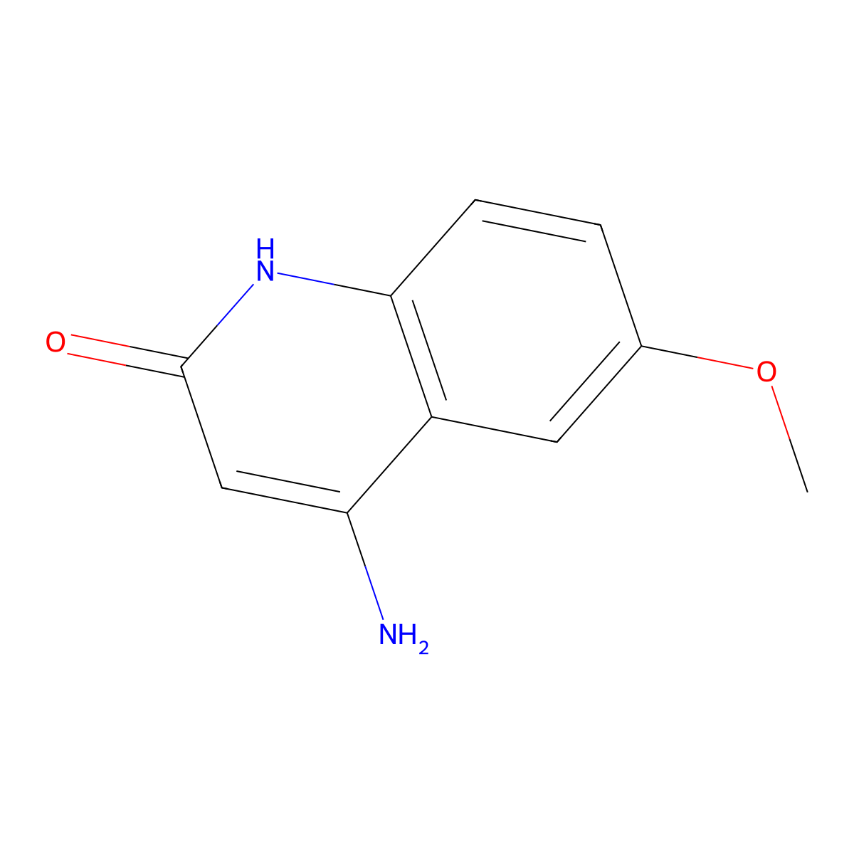 4-Amino-6-methoxy-1,2-dihydroquinolin-2-one molecular structure, CAS 1261269-76-4