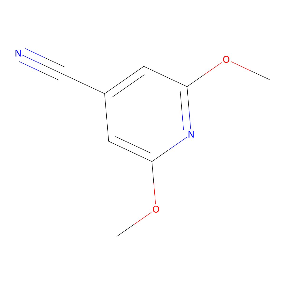 2,6-Dimethoxyisonicotinonitrile molecular structure, CAS 1261269-80-0