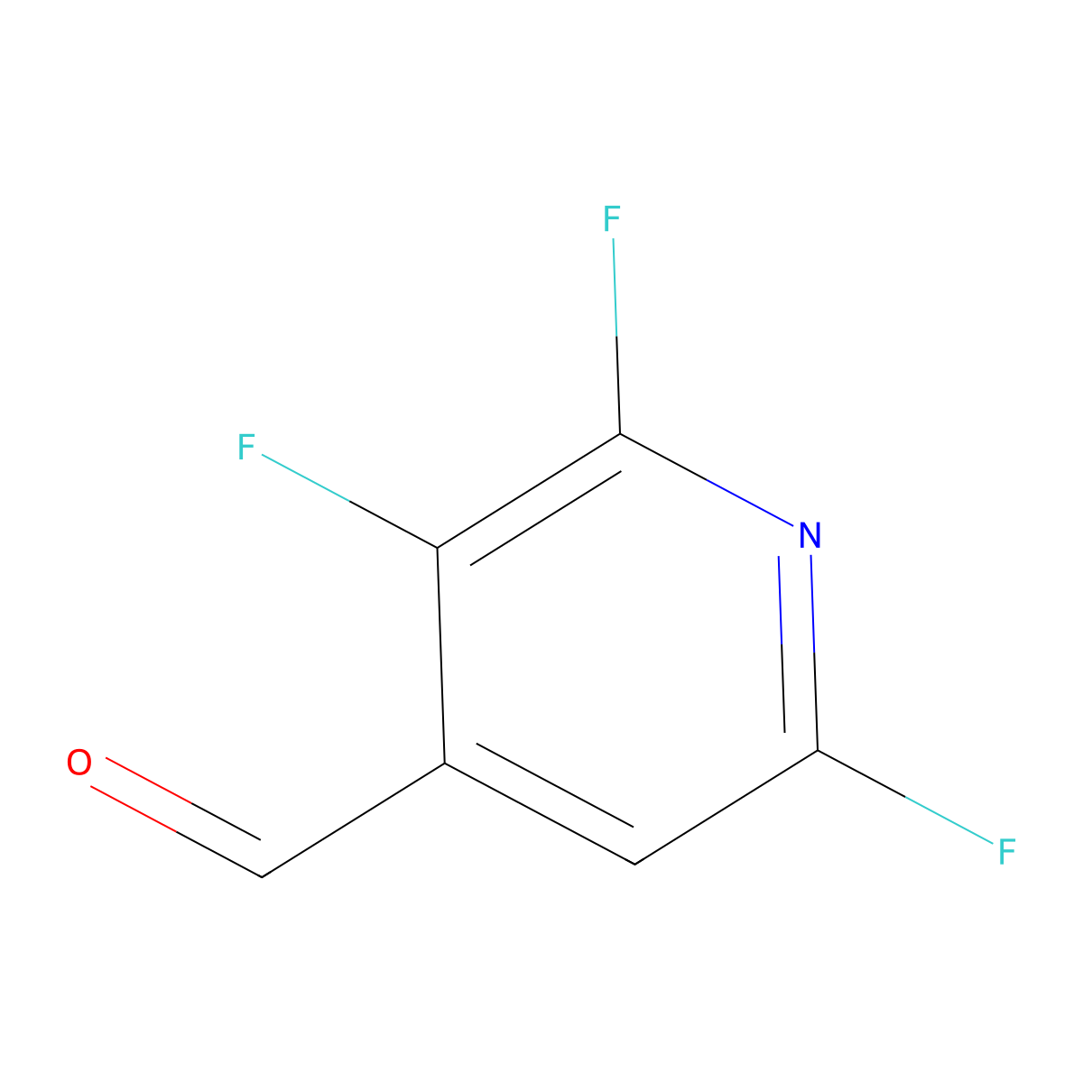 2,3,6-Trifluoropyridine-4-carbaldehyde molecular structure, CAS 1261269-91-3