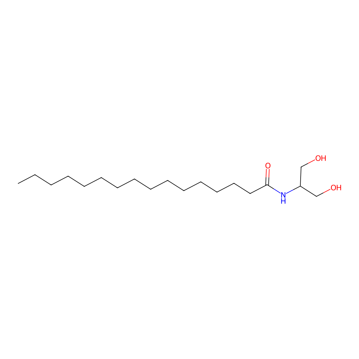 Palmitoyl Serinol molecular structure, CAS 126127-31-9