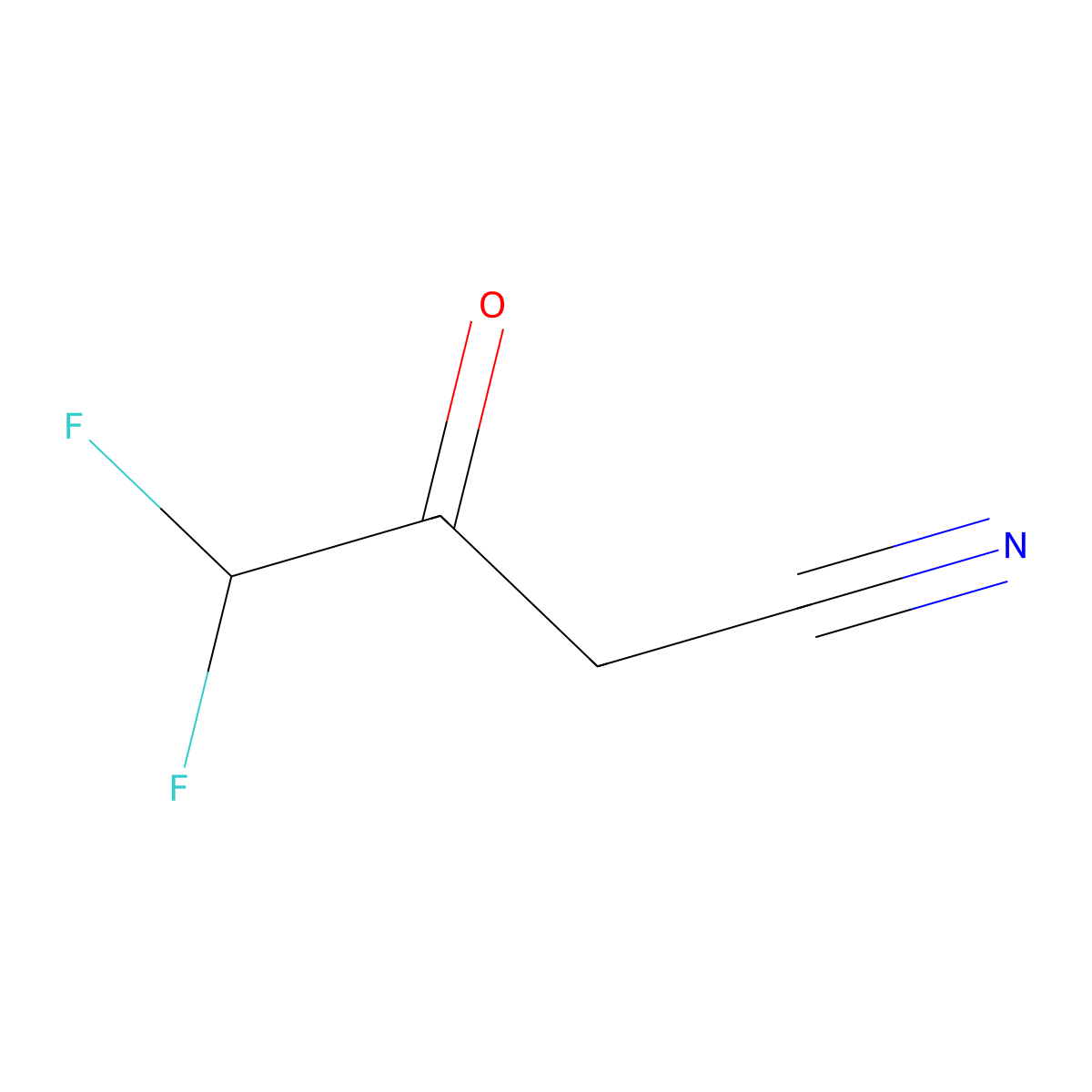 4,4-Difluoro-3-oxobutanenitrile molecular structure, CAS 1261289-79-5