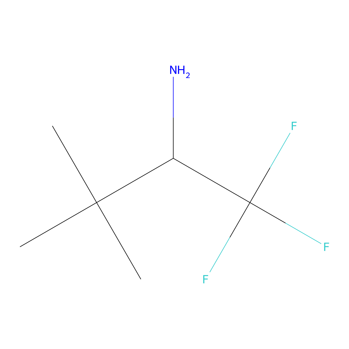 (R)-2,2-Dimethyl-1-trifluoromethyl-propylamine molecular structure, CAS 1261298-42-3