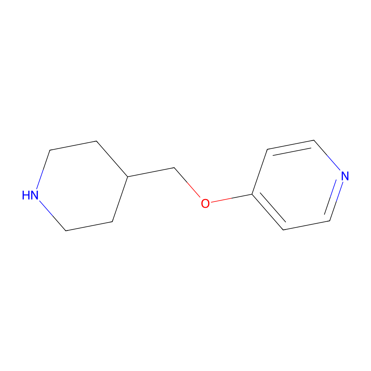 4-(Piperidin-4-ylmethoxy)pyridine molecular structure, CAS 1261350-00-8