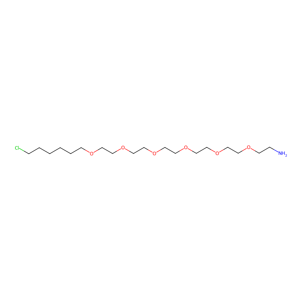24-Chloro-3,6,9,12,15,18-hexaoxatetracosan-1-amine molecular structure, CAS 1261350-61-1