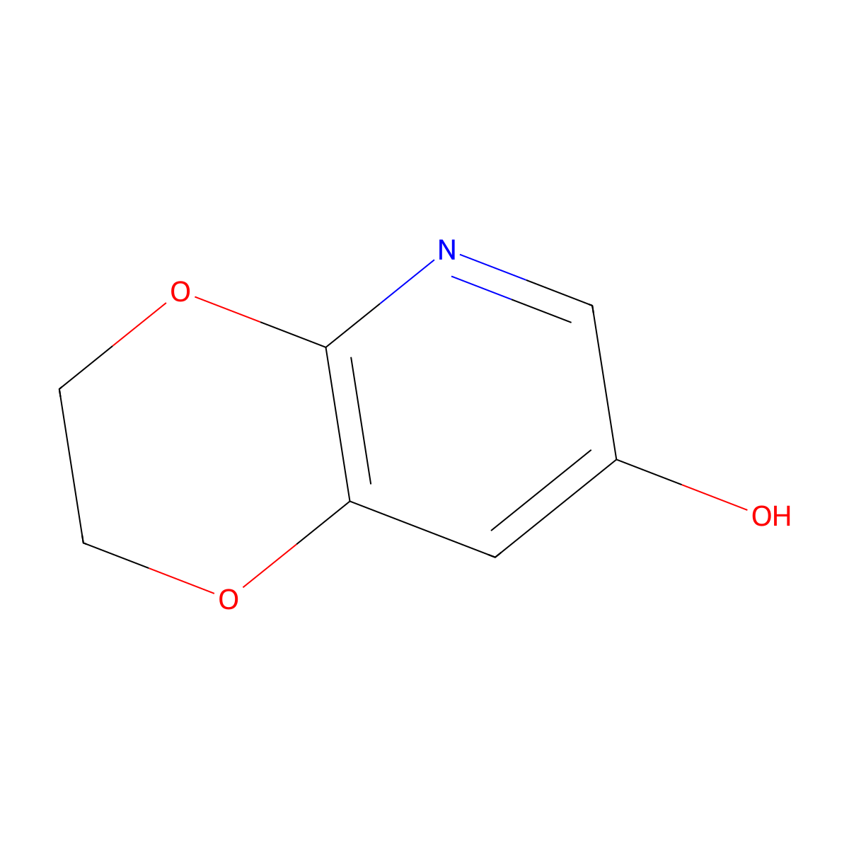 2,3-Dihydro-[1,4]dioxino[2,3-b]pyridin-7-ol molecular structure, CAS 1261365-65-4
