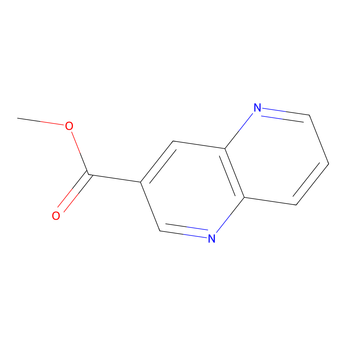 Methyl 1,5-naphthyridine-3-carboxylate molecular structure, CAS 1261365-76-7