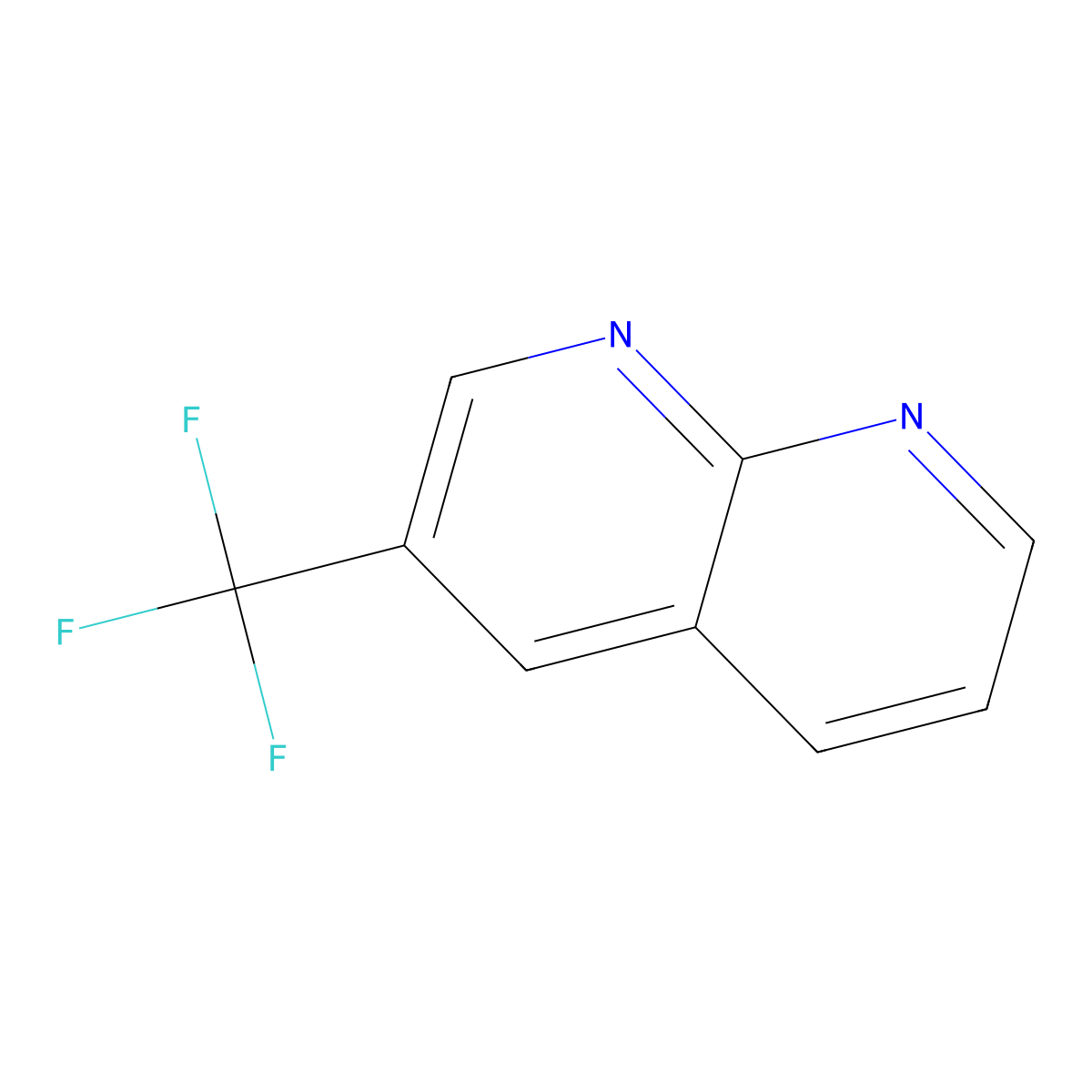 3-(Trifluoromethyl)-1,8-naphthyridine molecular structure, CAS 1261365-77-8
