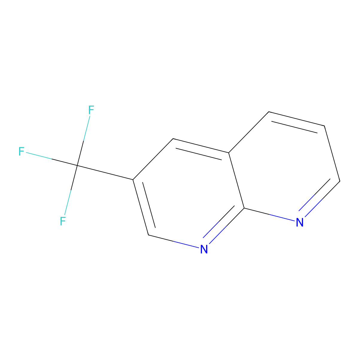 3-(Trifluoromethyl)-1,8-naphthyridine molecular structure, CAS 1261365-77-8