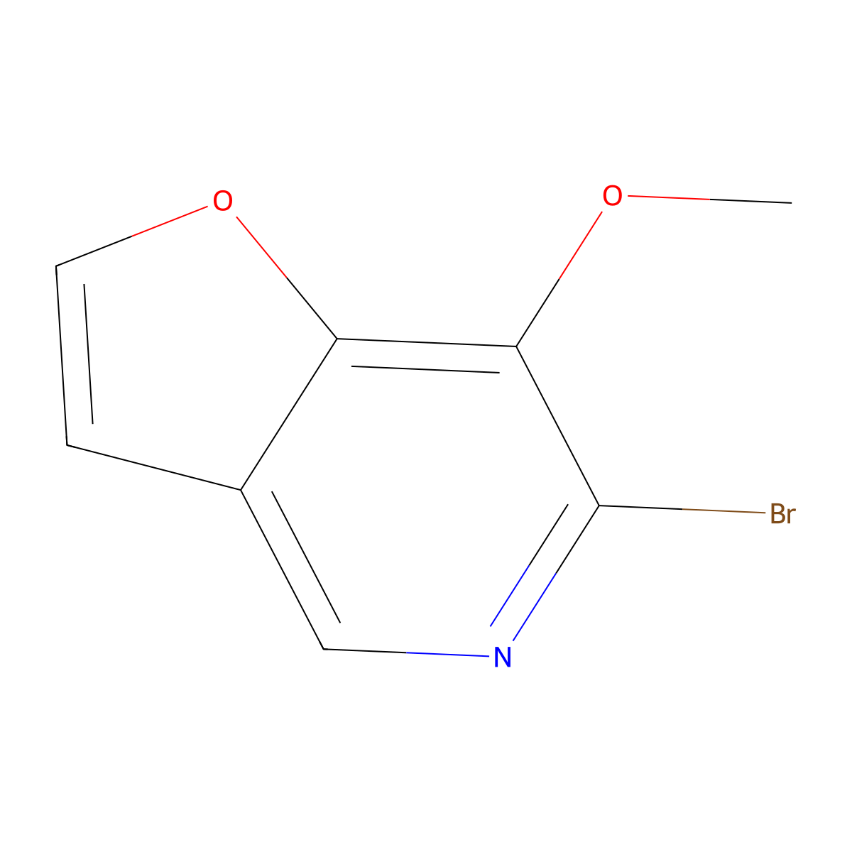 6-Bromo-7-methoxyfuro[3,2-c]pyridine molecular structure, CAS 1261366-01-1