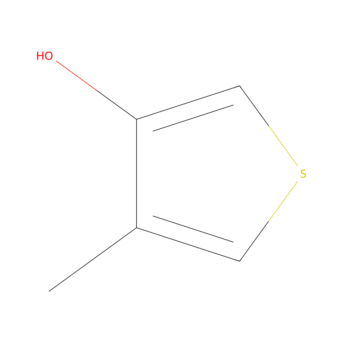 3-Hydroxy-4-methylthiophene molecular structure, CAS 1261433-53-7