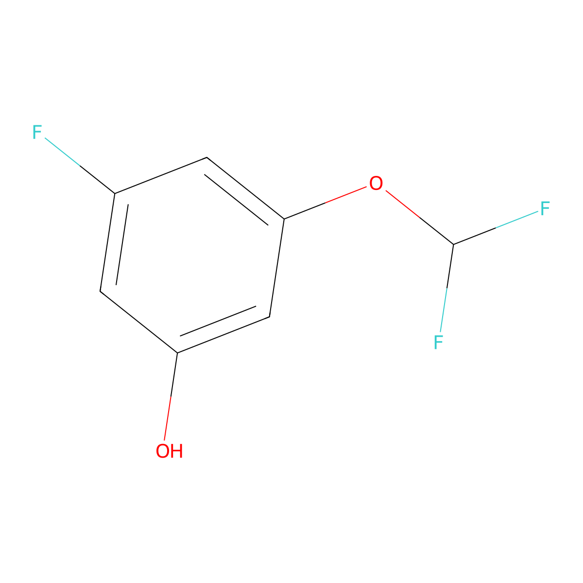 3-(Difluoromethoxy)-5-fluorophenol molecular structure, CAS 1261441-59-1