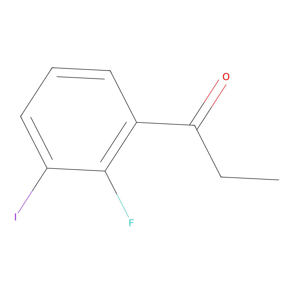 1-(2-Fluoro-3-iodophenyl)propan-1-one molecular structure, CAS 1261441-90-0