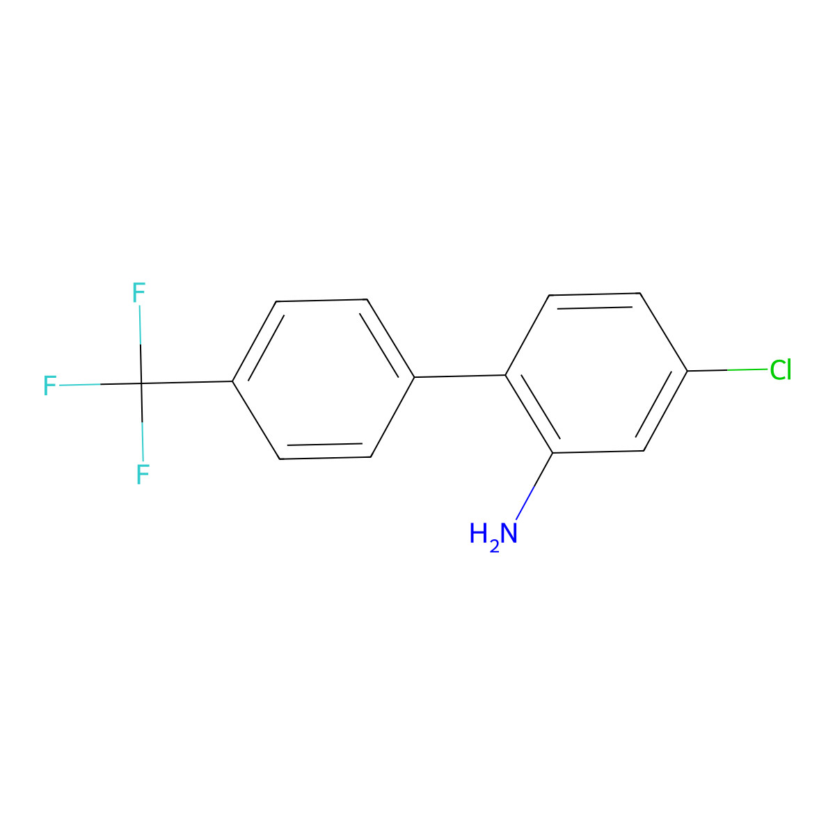 4-Chloro-4'-trifluoromethyl-biphenyl-2-ylamine molecular structure, CAS 1261443-81-5