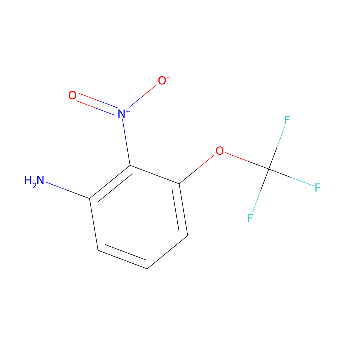 2-Nitro-3-trifluoromethoxy-phenylamine molecular structure, CAS 1261445-43-5