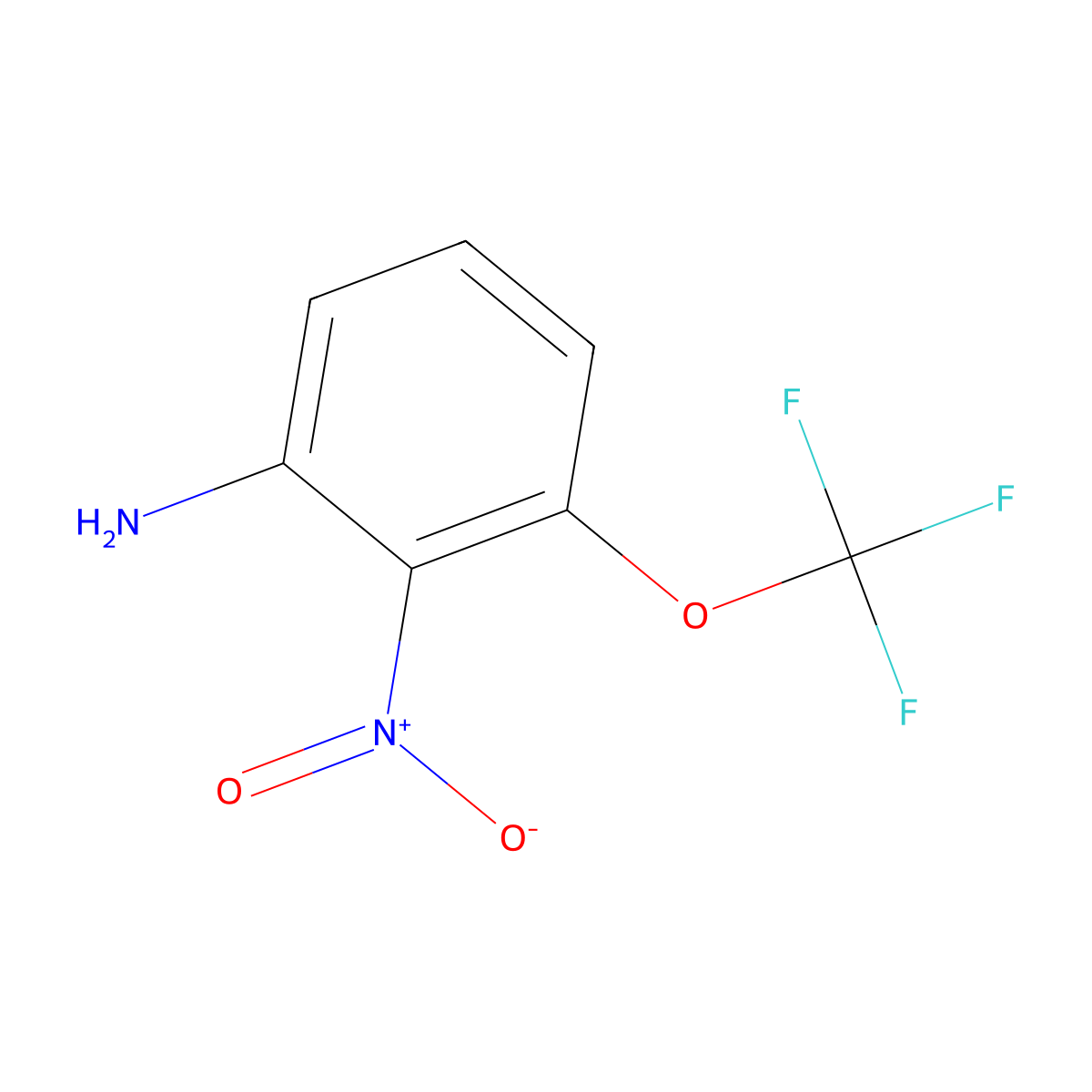 2-Nitro-3-trifluoromethoxy-phenylamine molecular structure, CAS 1261445-43-5