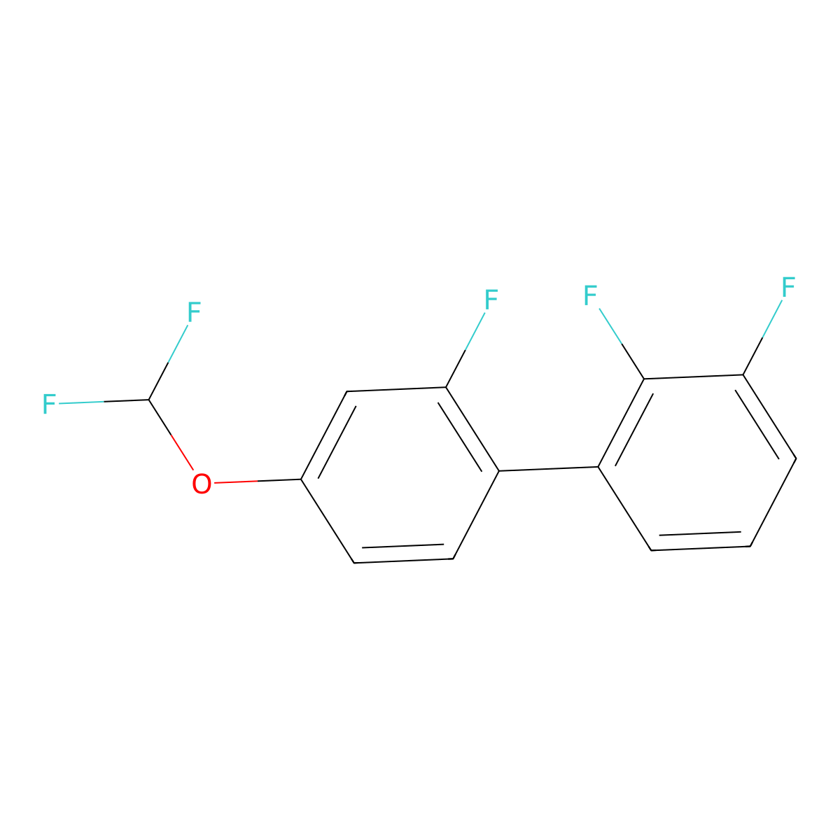 4'-(Difluoromethoxy)-2,2',3-trifluoro-1,1'-biphenyl molecular structure, CAS 1261448-20-7