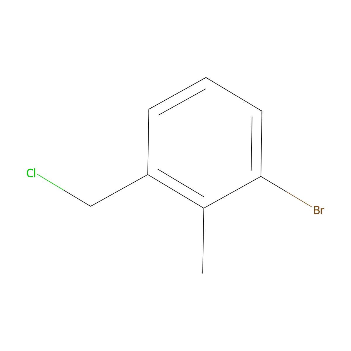 1-Bromo-3-(chloromethyl)-2-methylbenzene molecular structure, CAS 1261449-18-6